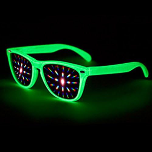 Diffraction Glasses Classic Wayfarer GLOW in the DARK Frame