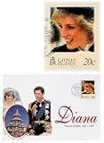 Cayman Islands Princess Diana Stamp on Wedding Photo Envelope