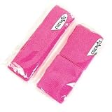 COSMOS 1 pair of Pink wristband + Pink cotton sports basketball headband / sweatband head sweat band/brace