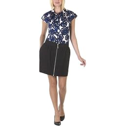 \#9 Richard Chai For Target® Rose Print Top and Windowpane Miniskirt Look : Target