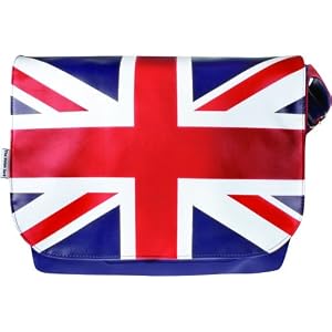 Union Jack Faux Leather Messenger Bag