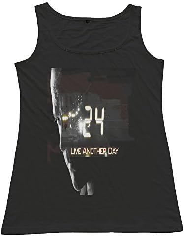 XiangHe 24 Live Another Day Women's T-Shirt X-Large Black Tank Top