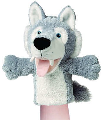 Childrens Toyshop  Toys : Plush Waltzing Wolf Puppet 10"