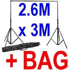 Neewer PROFESSIONAL BACKGROUND STAND FOR STUDIO LIGHT PHOTOGRAPHY 2.6M X 3M