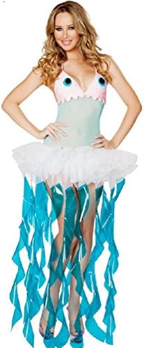 Ponce Halloween Jellyfish, Marine Themed Clothing Animal Cosplay Halloween Party Dress Clothes