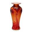 Hand Blown "The Sunset" Art Glass Vase 16.5" tall