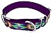 Country Brook Petz | 1 1/2 Inch Tie Dye Flowers Exclusive Martingale Dog Collar - Extra Large