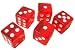 19mm Red Quality Casino Dice - Set of 5