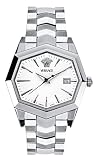 Versace White Dial Watch with Stainless Steel Bracelet