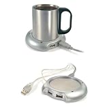 eGadget Desktop USB Cup Warmer...Built in 4 Port USB Port for Use with Desktops / Laptops / Notebooks / Netbook / iMac / Macbook
