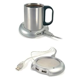 eGadget Desktop USB Cup Warmer...Built in 4 Port USB Port for Use with Desktops / Laptops / Notebooks / Netbook / iMac / Macbook