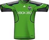 MLS Seattle Sounders FC FC Men's Pregame Jersey (Rave Green, White, Dark Shale, L)