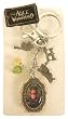Disney Alice in Wonderland Pewter Key Ring Keychain- Dangle Charms Zipper Pull - Mad Hatter