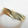 14K Yellow Gold Diamond Man's Ring