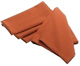 DII Solid Set of 4 Napkins, Cinnamon