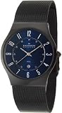 Black Stainless Steel Mesh Quartz Blue Dial Midsize