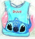 Wash & Clean Lilo & Stitch Apron Type Baby Bib