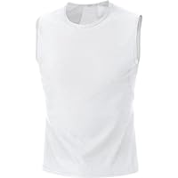 Gore Bike Wear Men's Base Layer Singlet, White, Medium