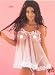 Ruffles, bows and sheer lace babydoll lingerie & thong