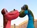 SET-OF-TWO **2** DIFFERENT AND UNIQUE GIANT 3-Feet-Tall STUFFED DINOSAUR PLUSH ANIMALS - ONE PAIR OF STUFFED DINOSAURS EXACTLY AS PICTURED
