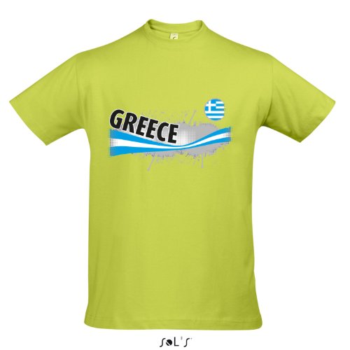 Fanshirt Herren GREECE, Griechenland Ländershirt EM / WM Trikot S-XXL , Apple green , S