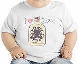 I love sea オーガニックベビーTシャツ 12 - 18 Months