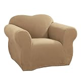 Casual Home Stretch Rib Chair Slipcover - Beach House Tan by Casual Home