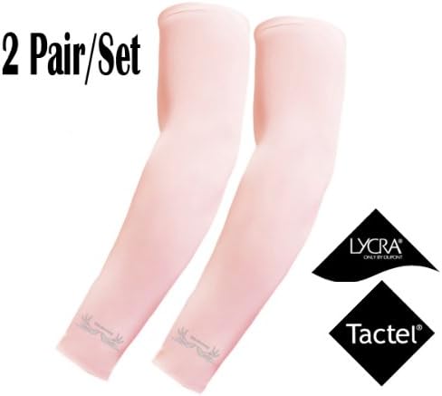 NARAEWING Arm Cooler Cooling Sleeves Pink Arm Sleeves, 2012 Upgraded, 2 Pairs, NRW-P2P