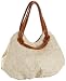 SR SQUARED by Sondra Roberts Trapunto Knotted Shopper,Bone,one size