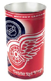 Detroit Red Wings 15 Waste Basket