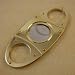 CiGuru CC003 Double Blades Guillotine Cigar Cutter Stainless Steel -gold