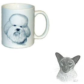 Siamese Coffee Mug, Porcelain by Rosalinde (11 oz.) by Porcelain Rosalinde