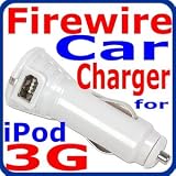 HQRP Firewire / Car Charger fits iPod 3 3rd generation (3G, 3Gen)