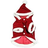Christmas Short-Sleeved Dog Jacket with Hoodie