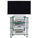 Optimum LCD6504 Fusion Slimline LCD Stand - Clear Glass