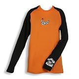 Wilde Kerle Raglan Longsleeve, orange-schwarz, Größe 152