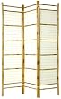 Tropical Beach Furniture - 6ft. Burnt Bamboo w/ Rice Paper Japanese Privacy Screen Room Divider