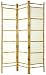 Tropical Beach Furniture - 6ft. Burnt Bamboo w/ Rice Paper Japanese Privacy Screen Room Divider