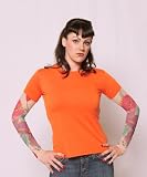 Ladies Tattoo Sleeve Shirt Orange Tattoo Sleeve Tee Floral Tattoos Medium - XXL