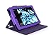 Kindle Fire HD 7 2014 Case, roocase Dual View 2014 Fire HD 7 Folio Case with Sleep/Wake Smart Cover with Multi-Viewing Stand for Amazon Kindle Fire HD 7 Tablet (4th Generation - 2014 Model), Purple