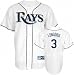 Evan Longoria Jersey: Adult 2010 Majestic Home White Replica #3 Tampa Bay Rays Jersey - XX-Large