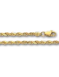 14K Yellow Gold Solid Diamond Cut Royal Rope (Width 2.5mm)