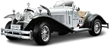 Mercedes SSk Diecast Car Model 1 24 Grey Black Die Cast Car by BBurago