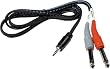 Hosa CMP153 Y Cable 1/8 Inch TRS to Dual 1/4 Inch TS Cable - 3 Foot