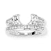 14K White Gold 5/8 ct. Diamond Wrap