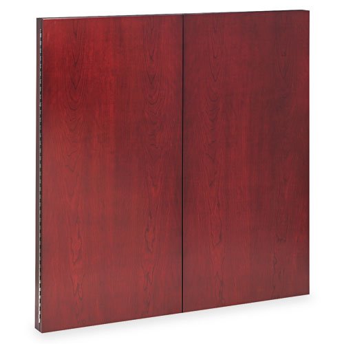 Mayline Products - Mayline - Dry Erase Magnetic Presentation Board ClothSteel 48 x 48 Cherry Frame - Sold As 1 Each - Elegant lines and excellent durability make this presentation board a smart addition to the conference room - Rich wood veneer cabinet op
