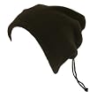 New 2 in 1 Ski Skate Polar Fleece Neck Head Wrap Hat * Brown * One Size Fits All!