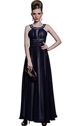 Lace Draped Chiffon/Polyester Evening Dress/Mother-of-the-Bride Dress/Party Dress/Wedding Dress 