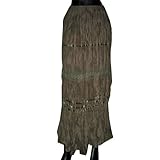 Bollywood Boho Designer Bellydance Brown Skirt India 35 Inches