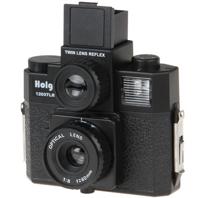 Holga 120GTLR zweiäugige Kamera mit Lichtschachtsucher schwarz